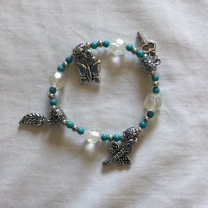 Blue Charm Bracelet